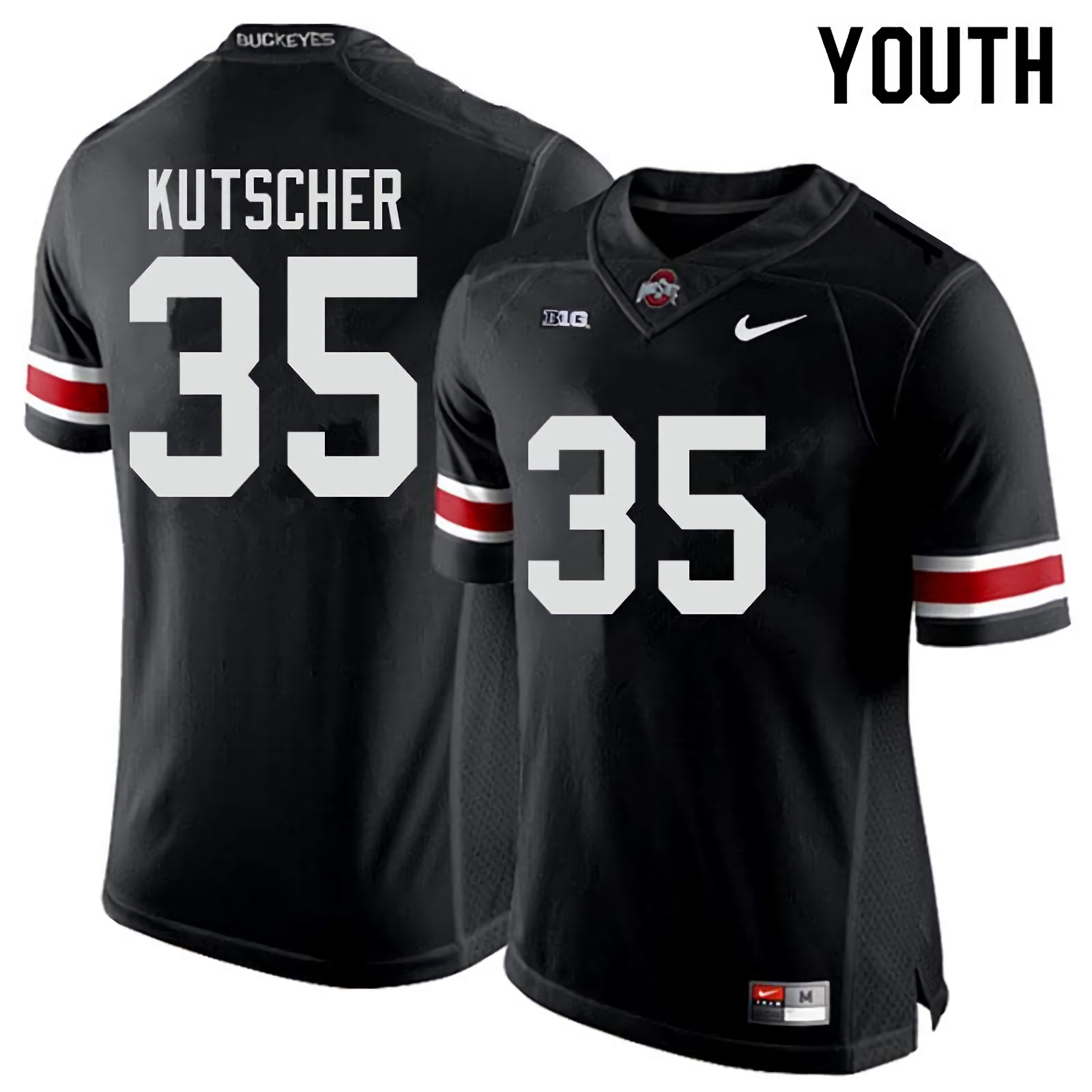Austin Kutscher Ohio State Buckeyes Youth NCAA #35 Nike Black College Stitched Football Jersey QHM1256JT